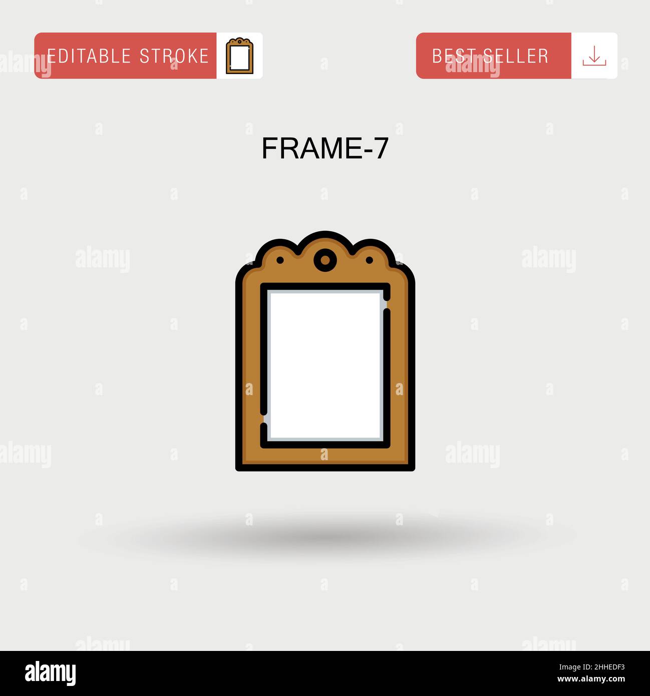 Icône de vecteur simple Frame-7. Illustration de Vecteur