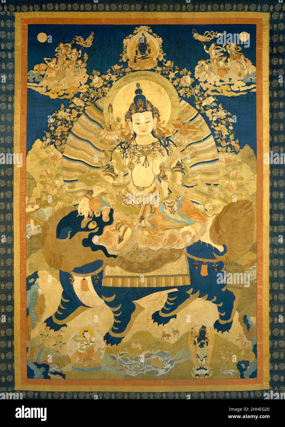Manjushri, la Bodhisattva de la sagesse transcendante Chine du 17th au 18th siècle.Manjushri, la Bodhisattva de la sagesse transcendante 58896 Banque D'Images