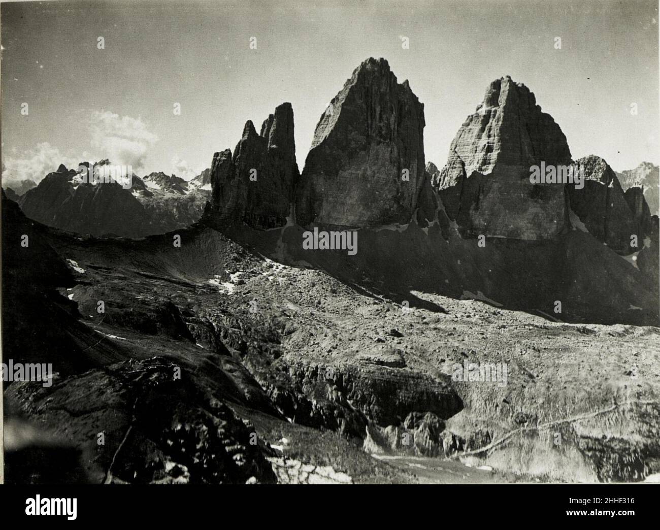 Kärnten, Sextnerstein, Paternsattel, Große Zinne (Sommer 1917.) Banque D'Images