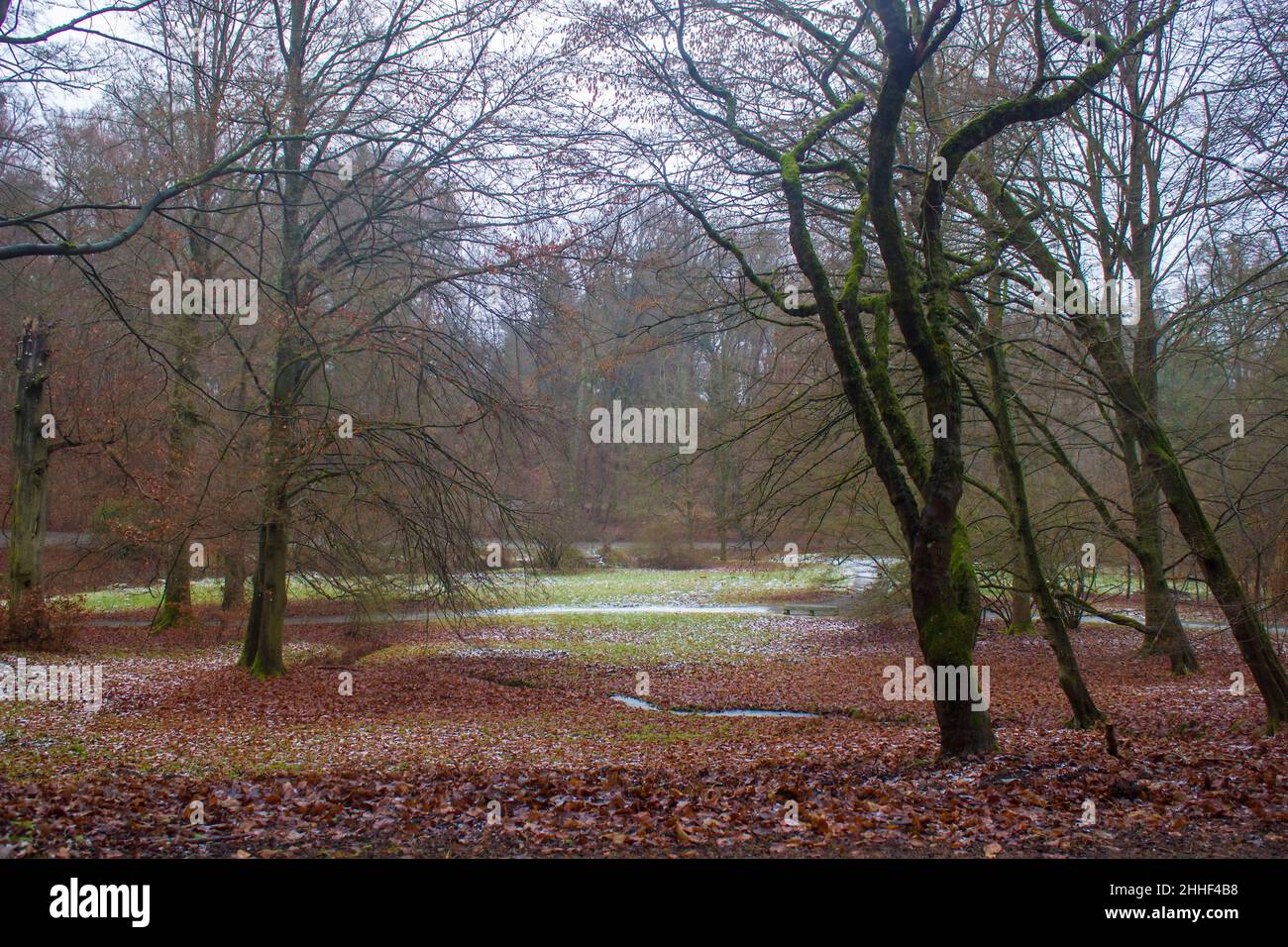 Bergpark Wilhelmshoehe à Kassel en Allemagne, un parc de paysages unique à Kassel en Allemagne Banque D'Images