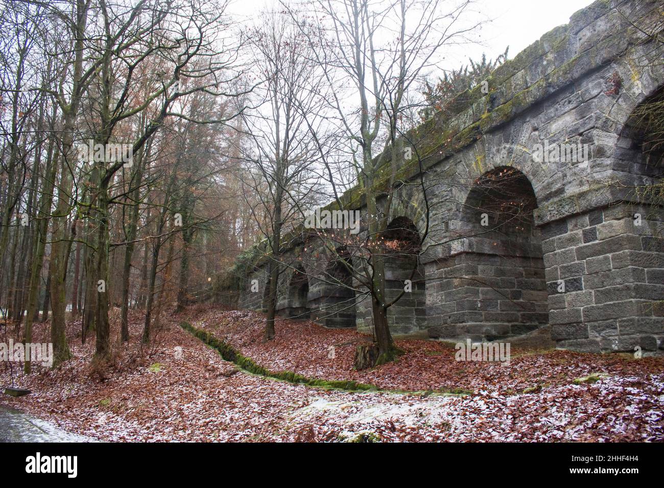 Bergpark Wilhelmshoehe à Kassel en Allemagne, un parc de paysages unique à Kassel en Allemagne Banque D'Images