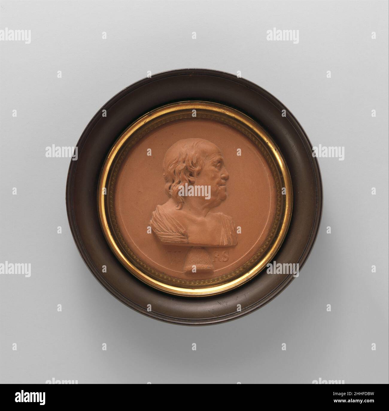 Plaque de Benjamin Franklin ca.1797 Jean Martin Renaud Français.Plaque de Benjamin Franklin 5159 Banque D'Images