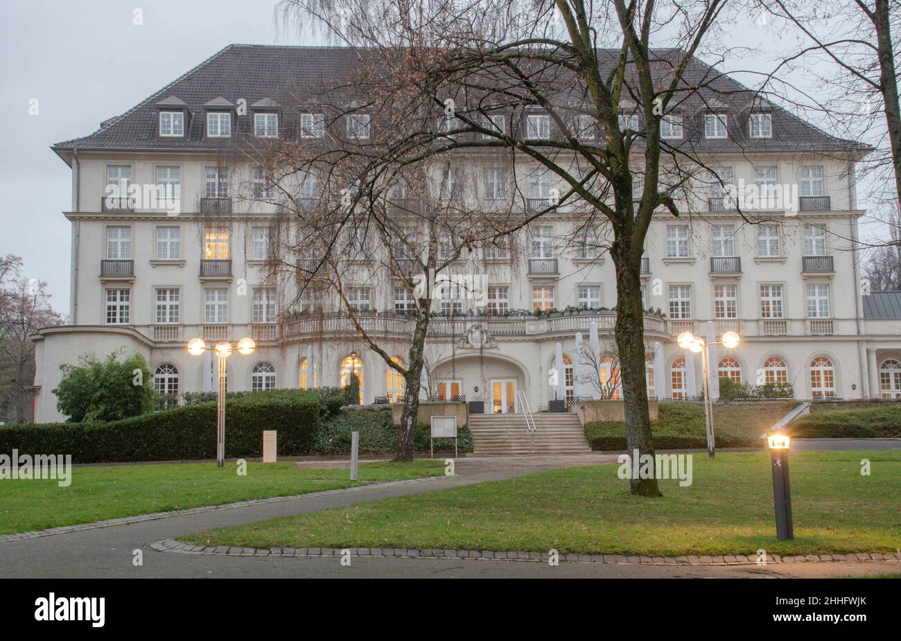 Aachen Januar 2022 : le Quellenhof d'Aachen était l'un des hôtels spa les plus renommés d'Allemagne Banque D'Images