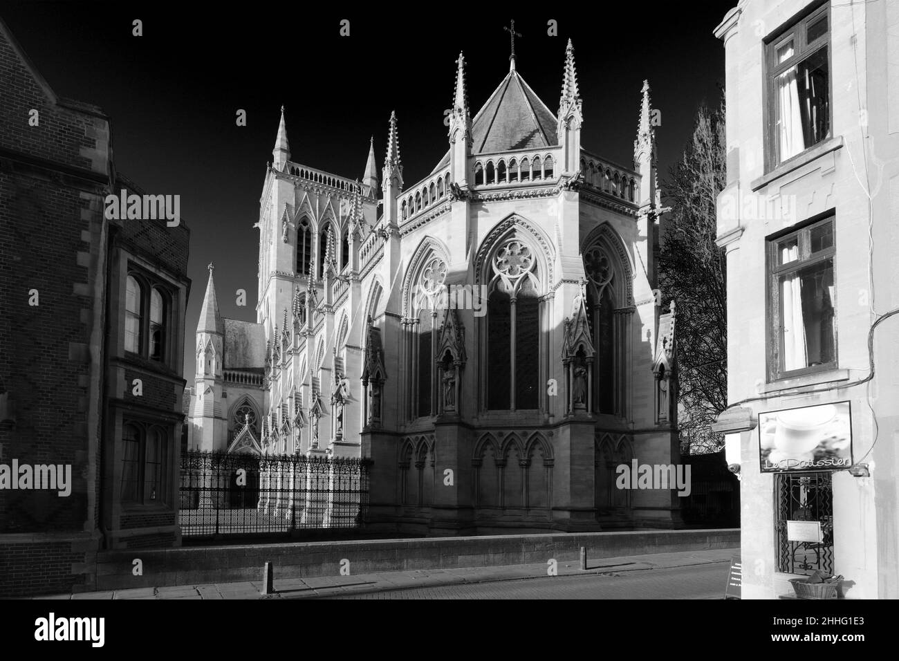 St Johns College Chapel, St John's Street, Cambridge City, Cambridgeshire, Angleterre,ROYAUME-UNI Banque D'Images