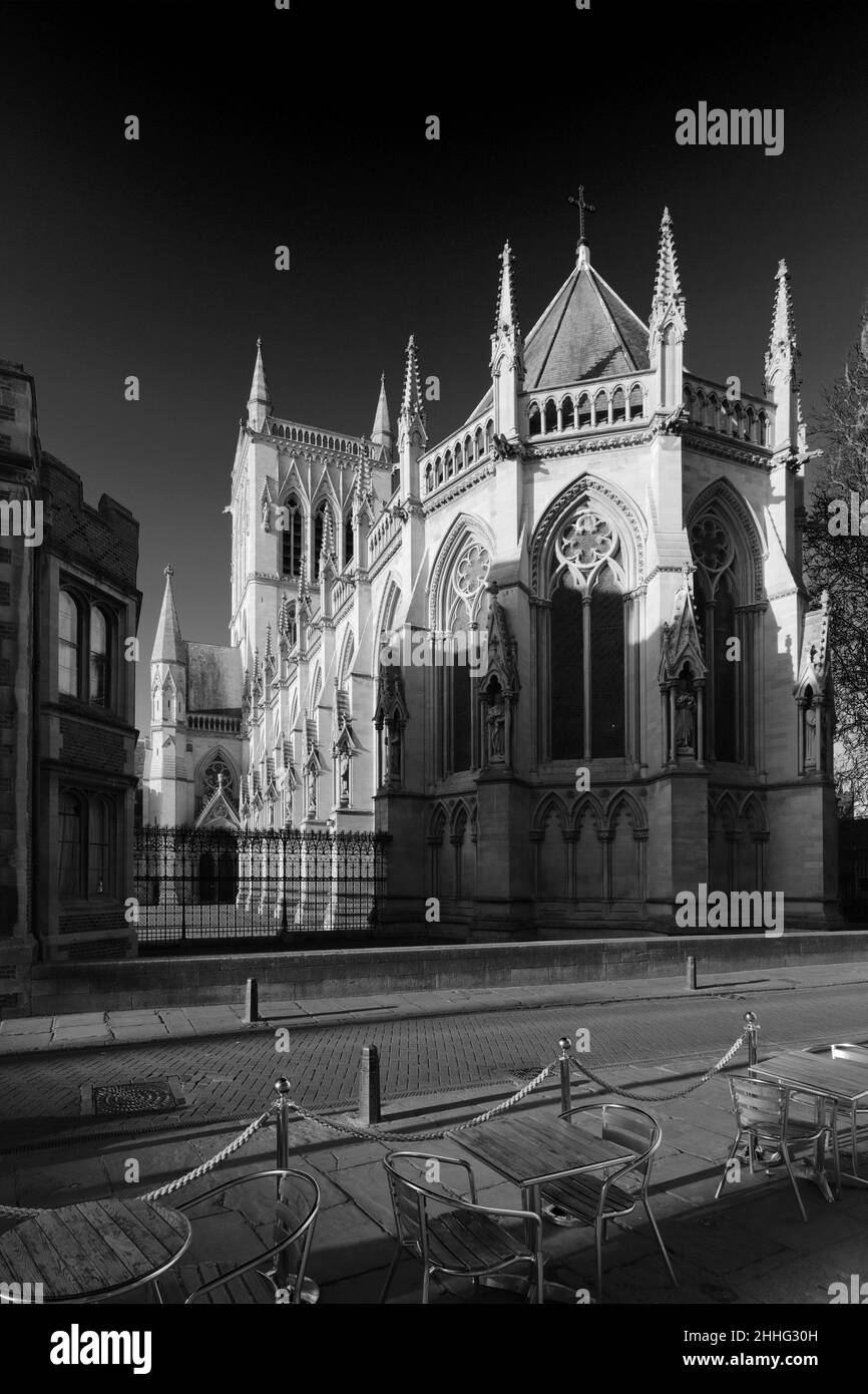 St Johns College Chapel, St John's Street, Cambridge City, Cambridgeshire, Angleterre,ROYAUME-UNI Banque D'Images