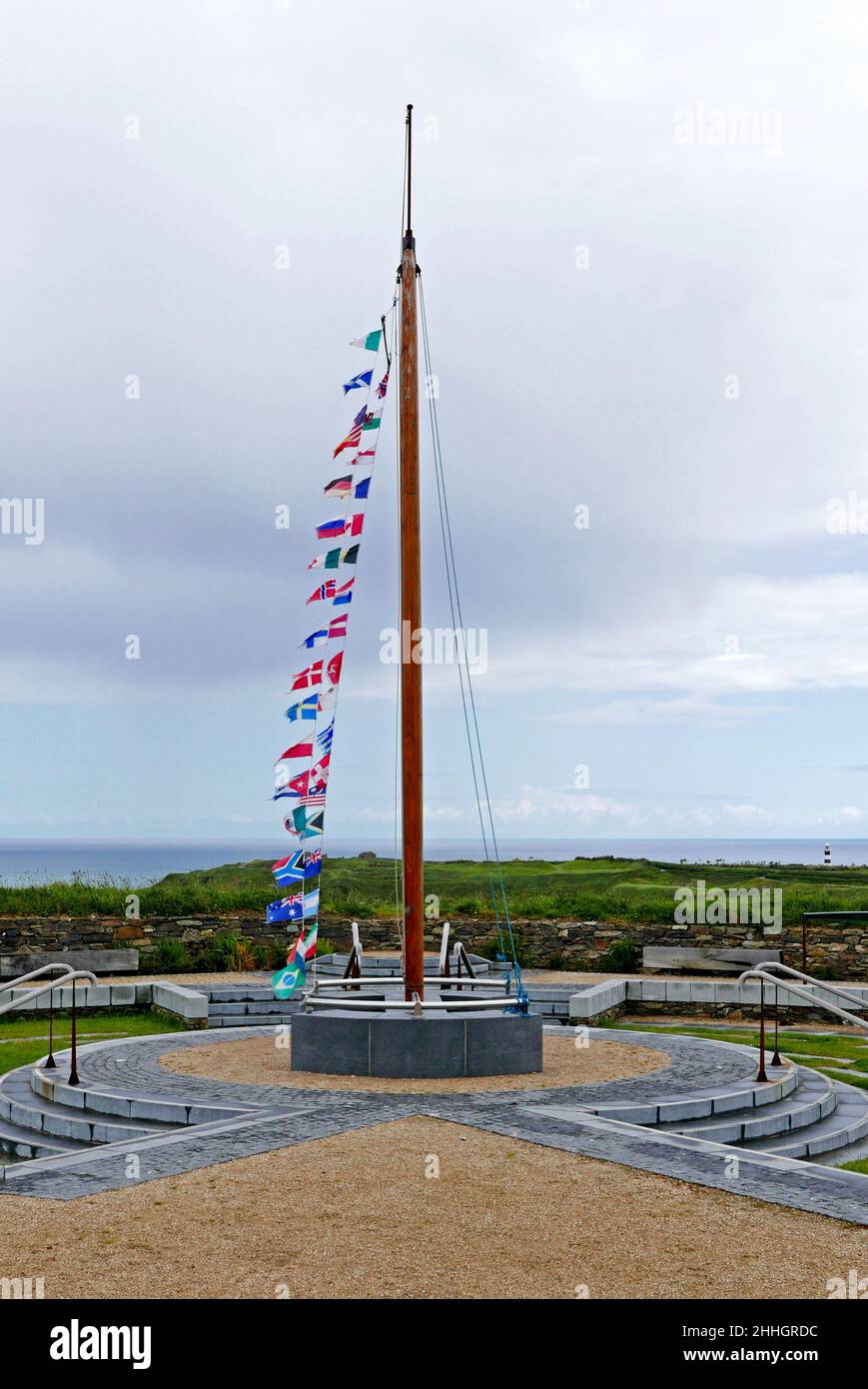 Lusitania Memorial Garden, Old Head of Kinsale, Cork County, Munster province, République d'Irlande, Europe Banque D'Images