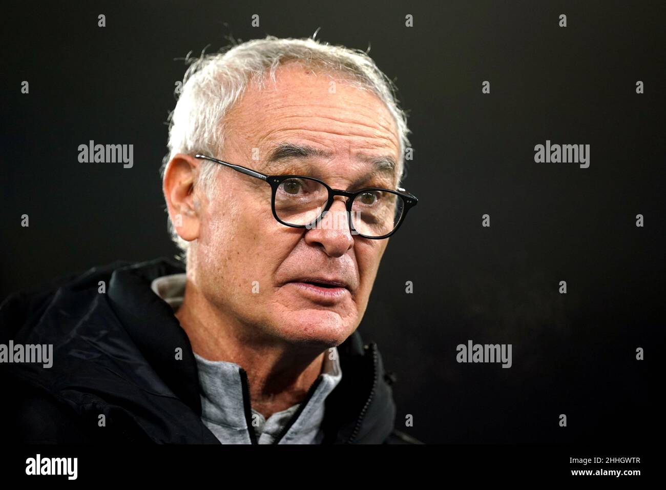 Photo du dossier datée du 08-01-2022 de Claudio Ranieri.Watford a mis à pied le gestionnaire Claudio Ranieri après seulement 16 semaines dans le siège, selon les rapports.Date de publication : lundi 24 janvier 2022. Banque D'Images