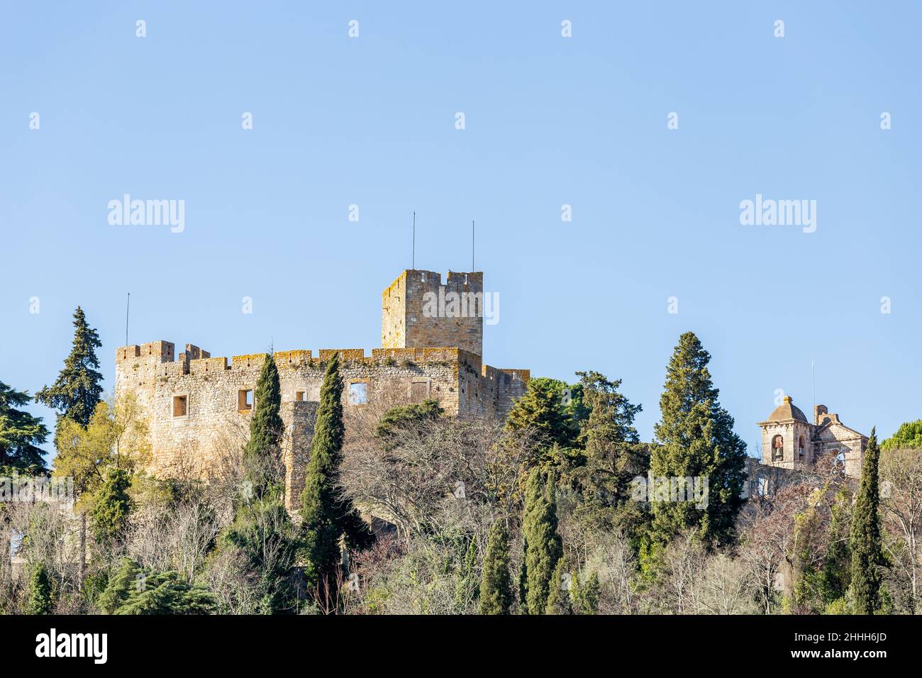Château de Tomar (Thomar) des chevaliers Templiers et couvent du Christ au Portugal Banque D'Images
