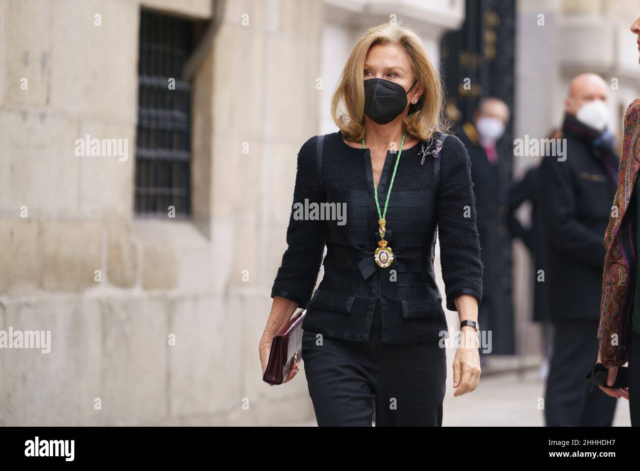 Madrid, Espagne.24th janvier 2022.Alicia Koplowitz assiste à la cérémonie de la Médaille d'honneur 2021 de l'Académie royale des Beaux-Arts de San Fernando à Madrid.(Photo par Atilano Garcia/SOPA Images/Sipa USA) crédit: SIPA USA/Alay Live News Banque D'Images