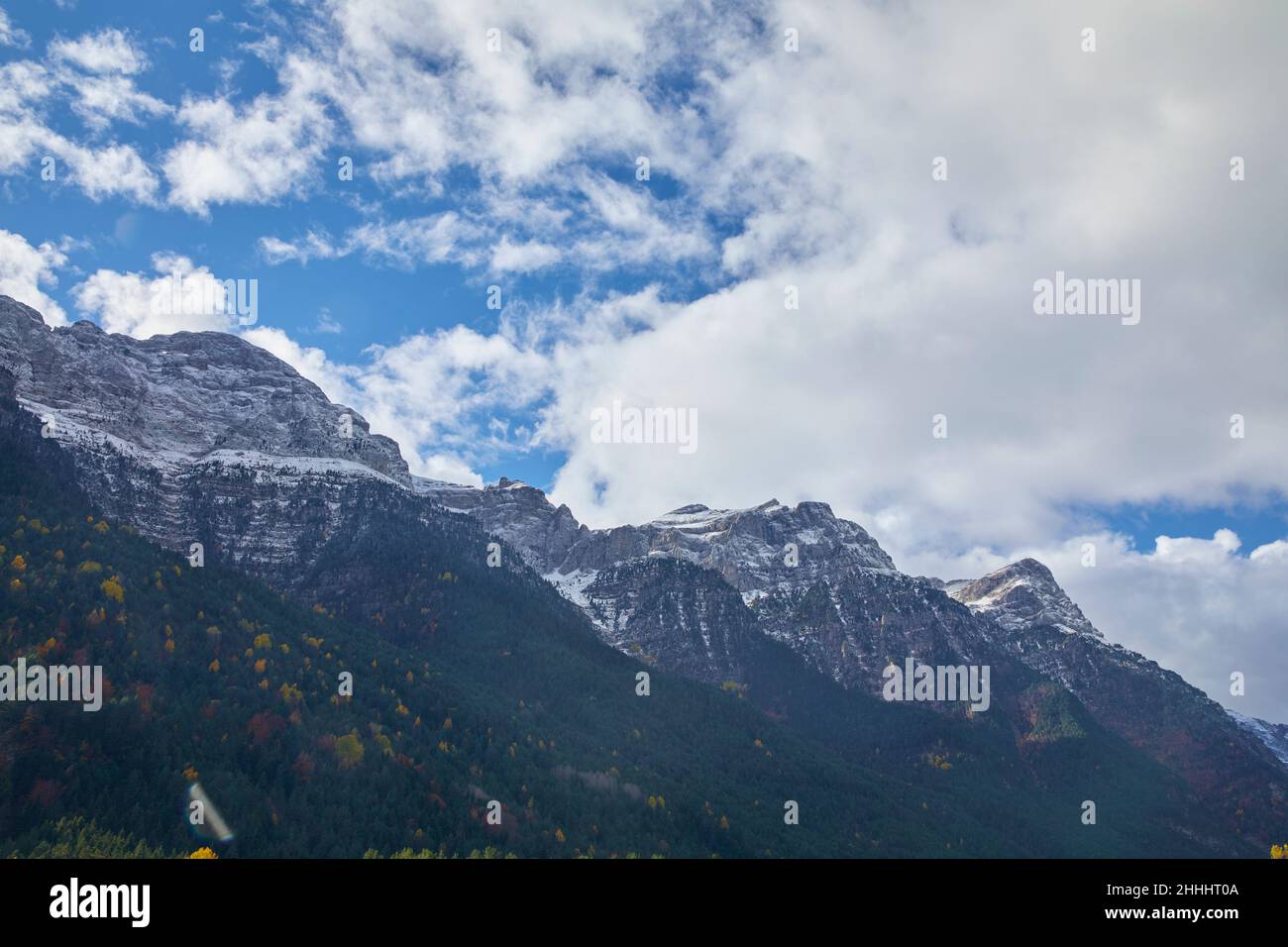 Valle de Pineta, Parque nacional de Ordesa y Monte Perdido.Huesca, Aragon (Espagne) Banque D'Images