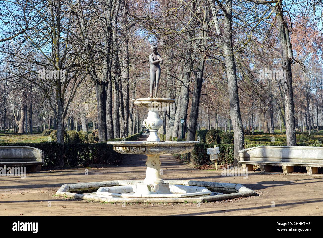 Fuente de Vénus, Fontaine de vénus, Jardín de la Isla, Aranjuez, Madrid, Espagne Banque D'Images