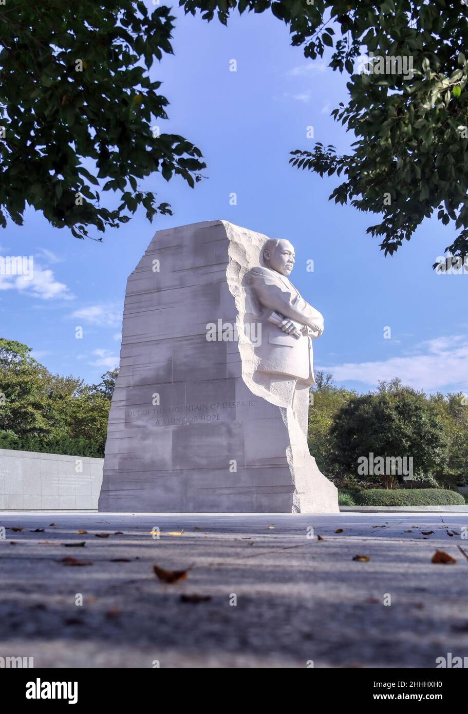 Washington DC, États-Unis - 15 octobre 2021 : le Martin Luther King Jr. Memorial, dans le National Mall de Washington DC. Banque D'Images