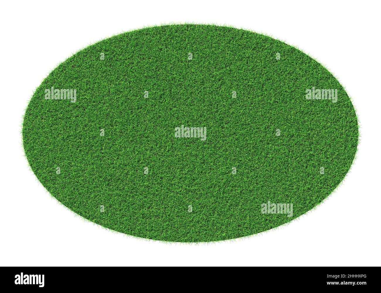 Forme de l'herbe - élément de conception isolé - rendu 3D Banque D'Images