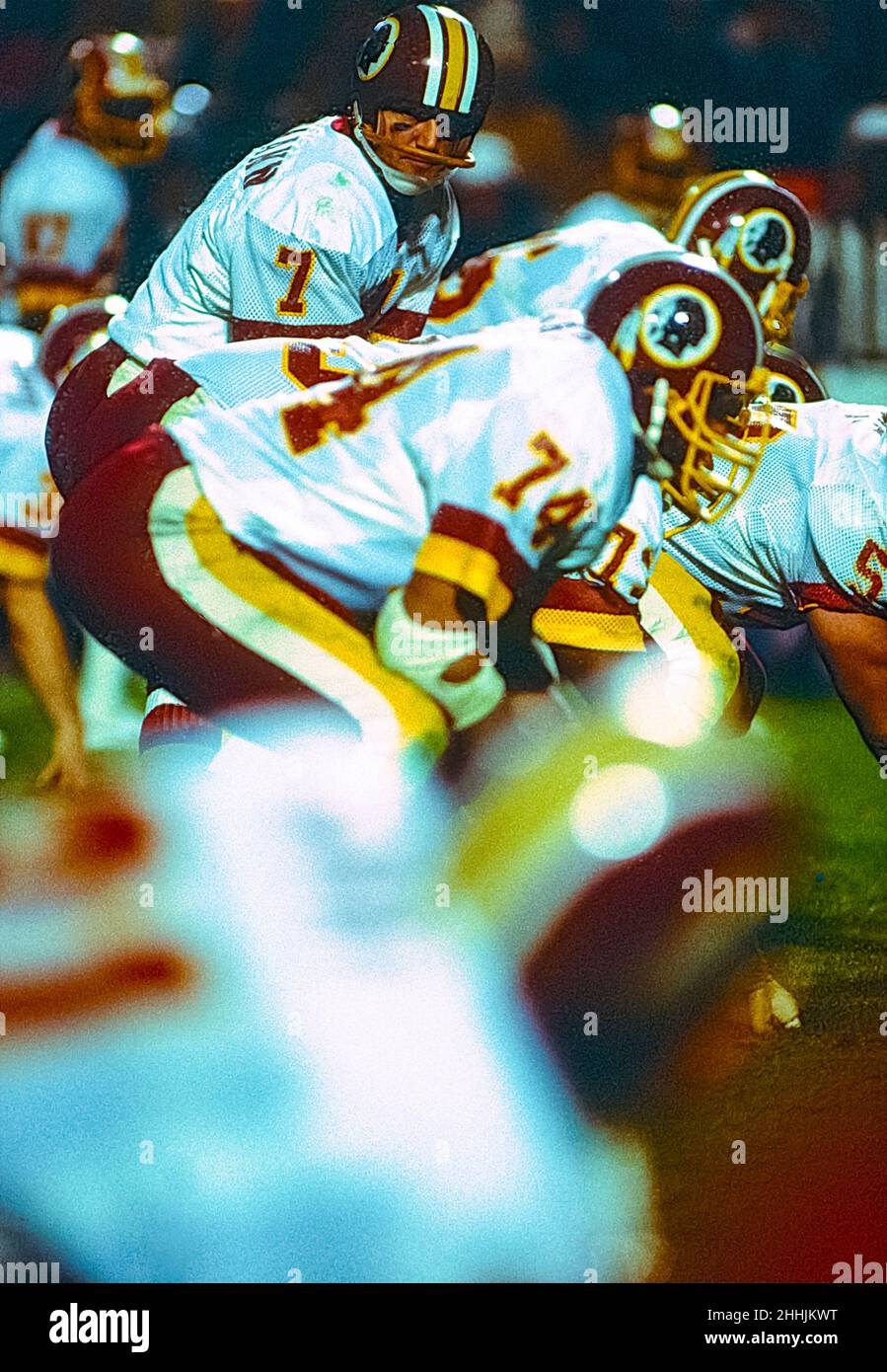 Joe Theismann, Washington Redskins Quarterback au Superbowl de 1984 Banque D'Images