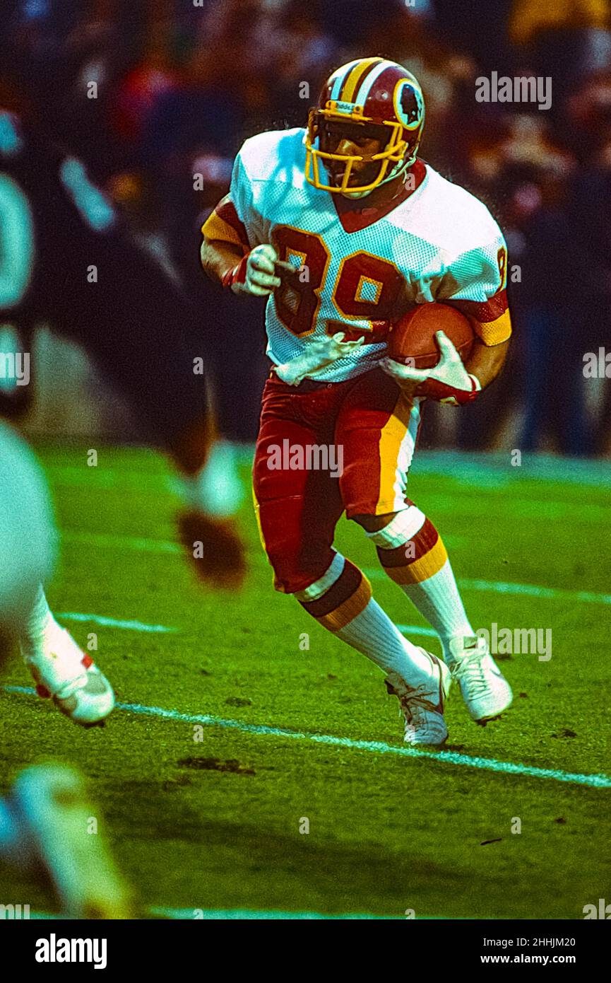Alvin Garrett, Washington Redskins Quarterback au Superbowl de 1984 Banque D'Images