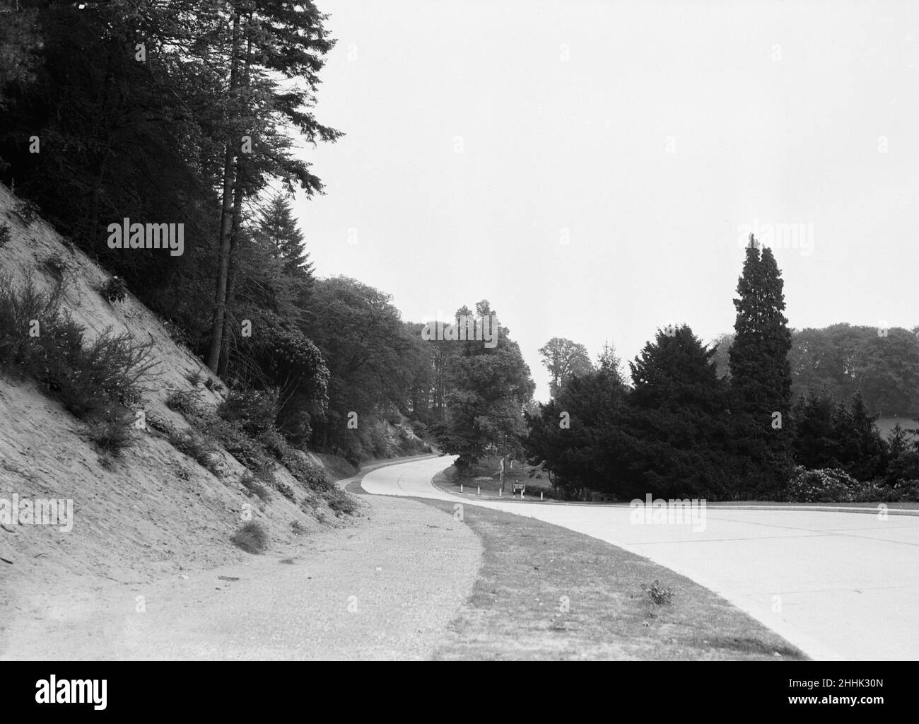 Le Dorking By-Pass (A24) peu avant son ouverture le 1934 juin Banque D'Images