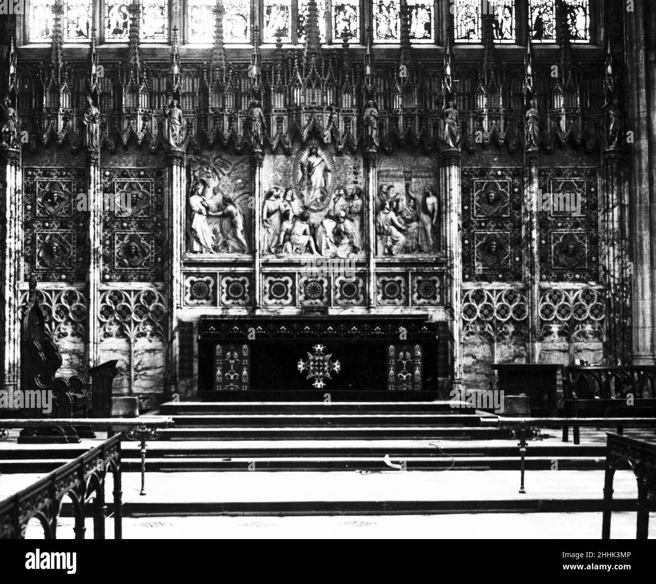 St George's Chapel, château de Windsor, Berkshire.Vers 1930. Banque D'Images