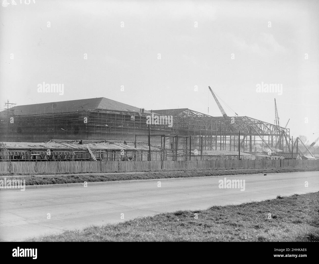 Studios de cinéma en construction à Denham 1935 Banque D'Images