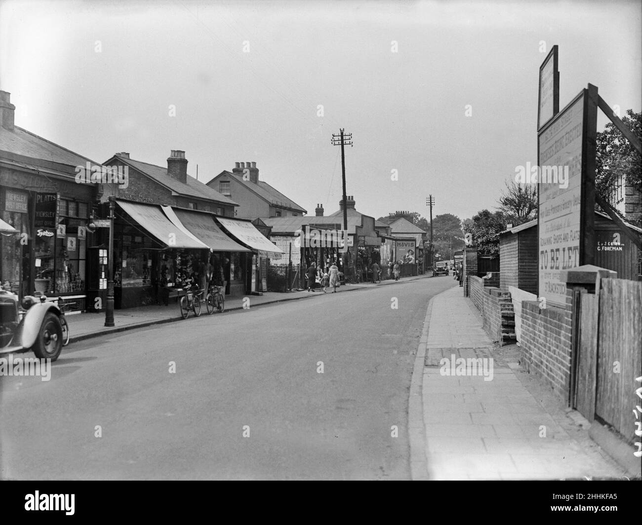 High Street, Yiewsley.Vers 1936 Banque D'Images