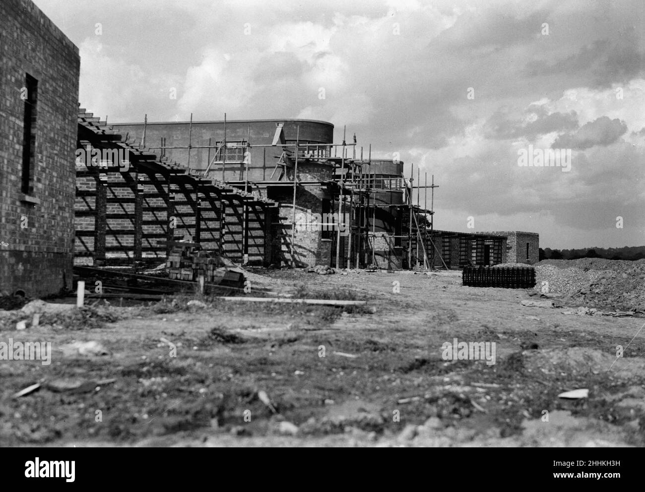 Ruislip Lido en cours de construction 1935 Banque D'Images