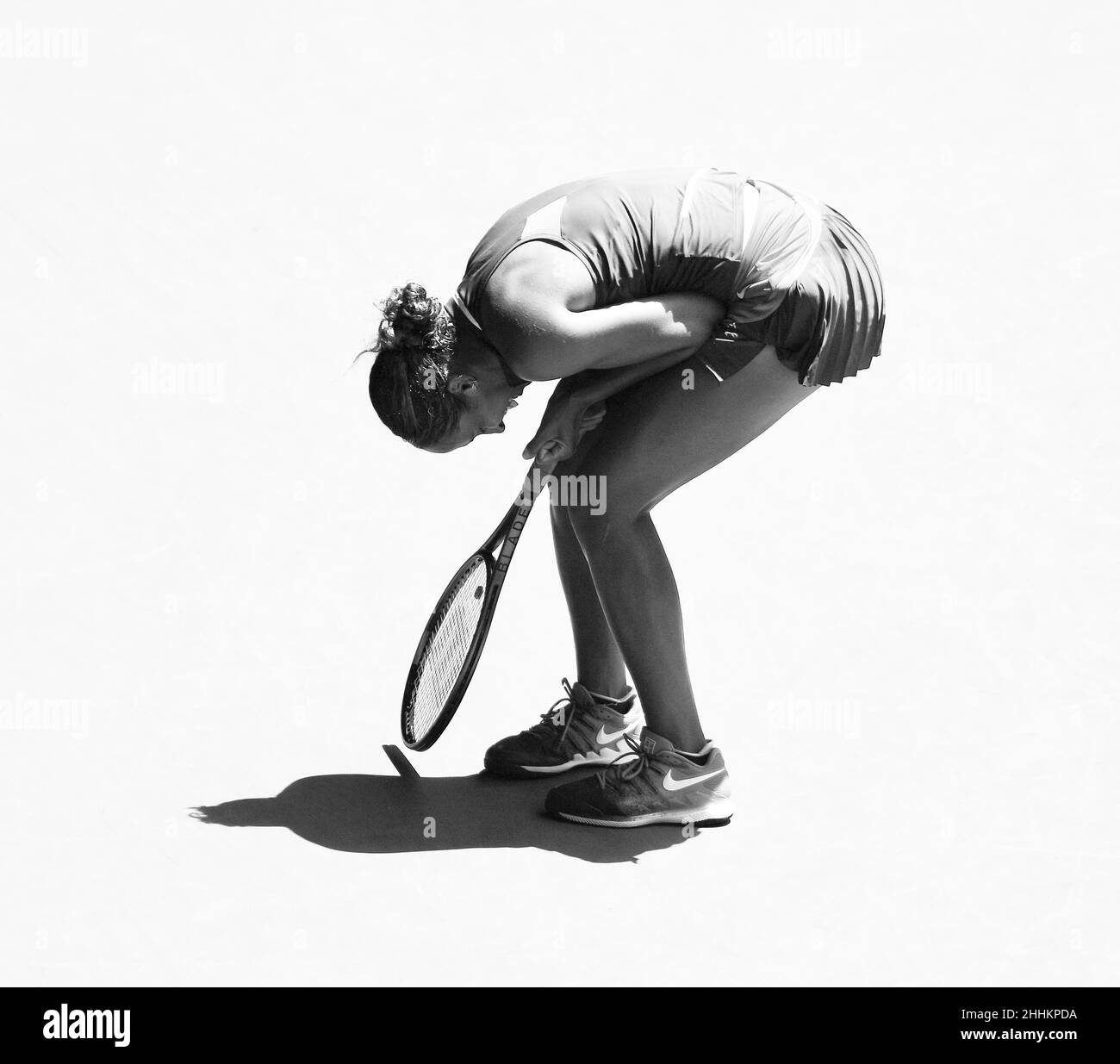 Melbourne, Australie.25th janvier 2022.Open d'Australie Melbourne Park Day 9 25/01/2022 Madison Keys (USA) bat Barbora Krejcikova (CZE) lors du cinquième match Credit: Roger Parker/Alay Live News Banque D'Images