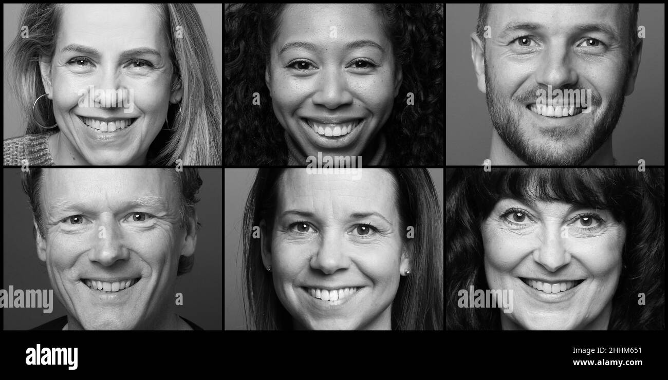 Portraits de belles femmes commerciales puissantes Banque D'Images