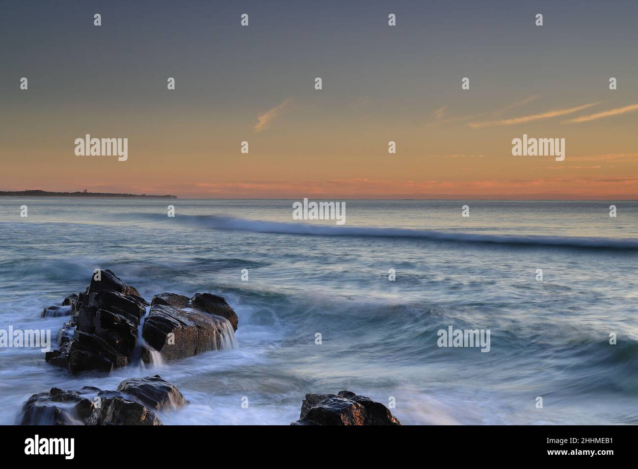 Sunrise Cabarita Beach, Nouvelle-Galles du Sud, Australie Banque D'Images