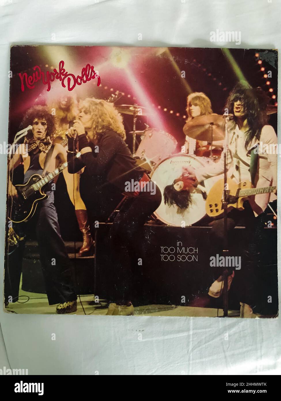 New York City, NY, États-Unis, « New York Dolls » « too, too soon », Punk Rock Record Collection, 1970s Music Collection, 1974 Banque D'Images