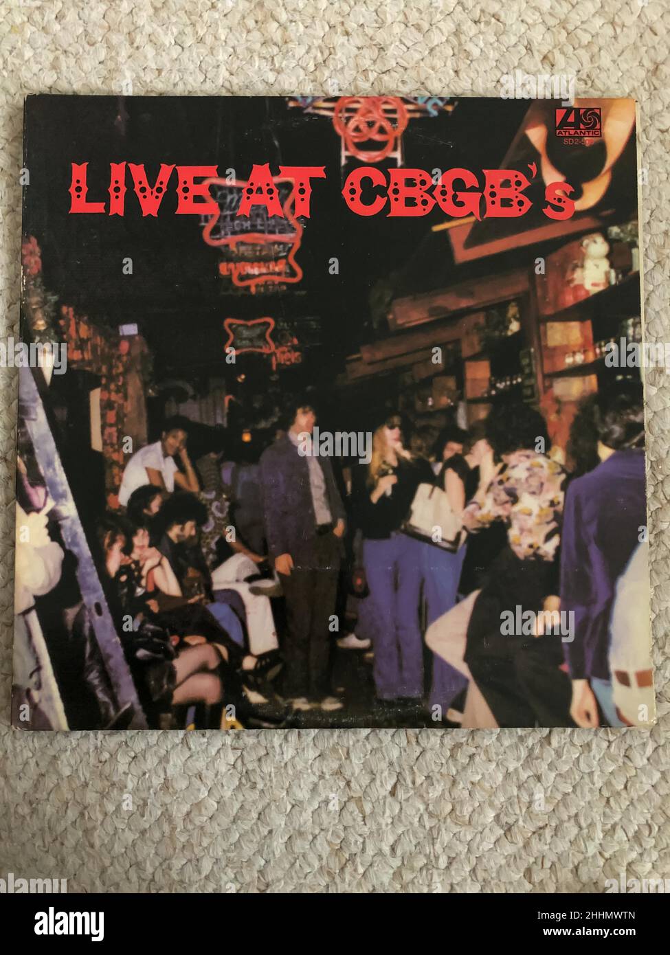 New York City, NY, Etats-Unis, Punk Rock Record Collection, 1970s Music Collection, albums de vinyle rock classique Banque D'Images