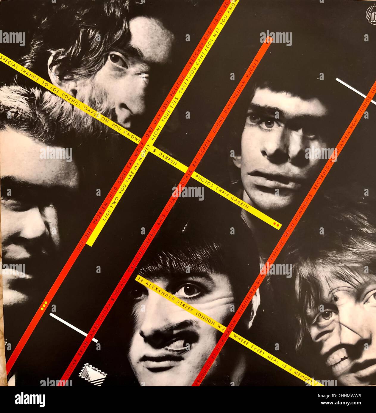 Punk Rock Record Collection, 1970s Music Collection, « The Damned » Stiff Records « Music for Pleasure » 1977 Banque D'Images