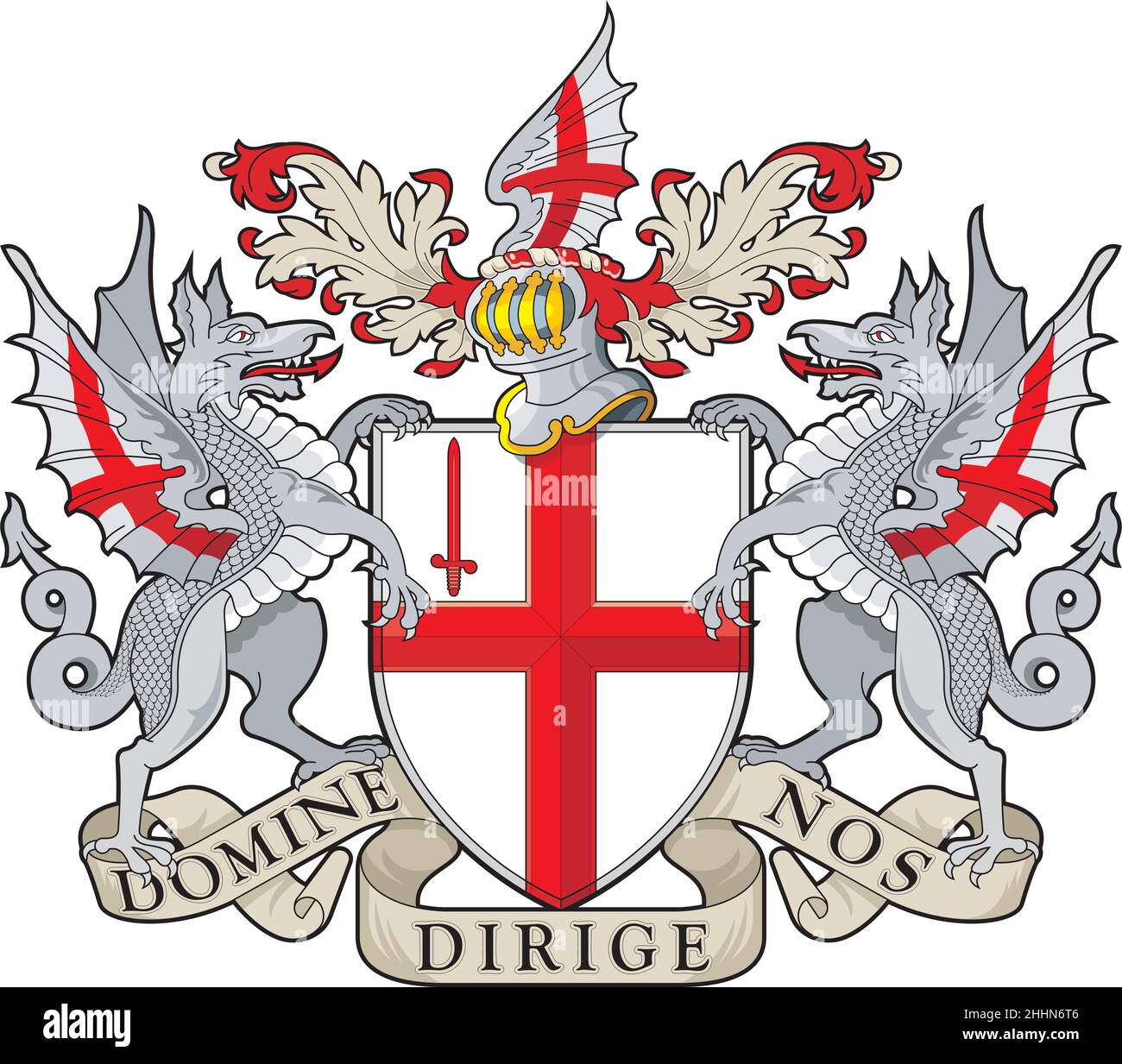 Londres / Angleterre.Armoiries Illustration de Vecteur