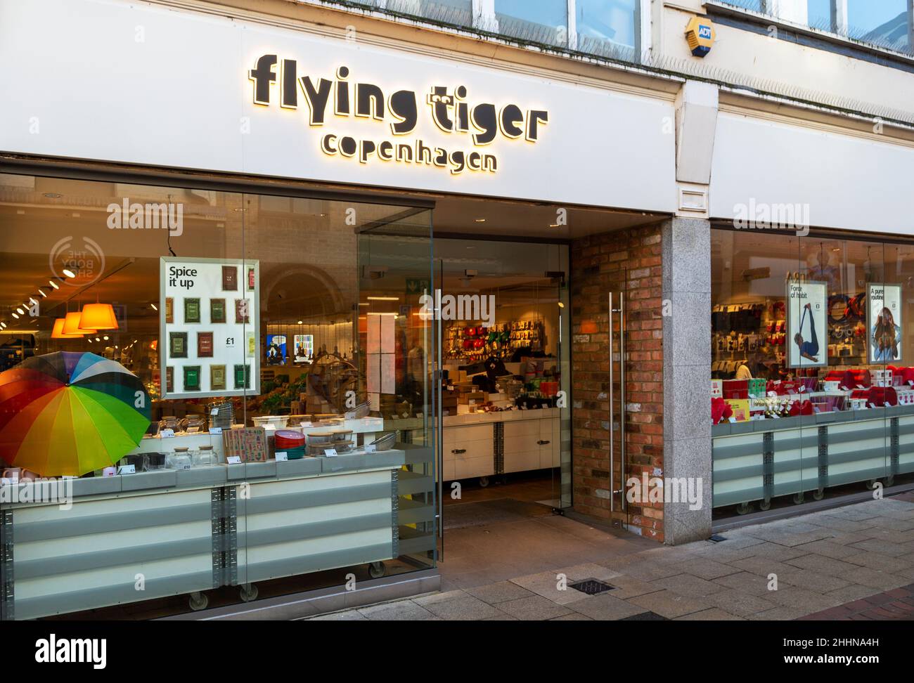 Boutique Flying Tiger Copenhagen, Tavern Street, Ipswich, Suffolk, Angleterre Banque D'Images