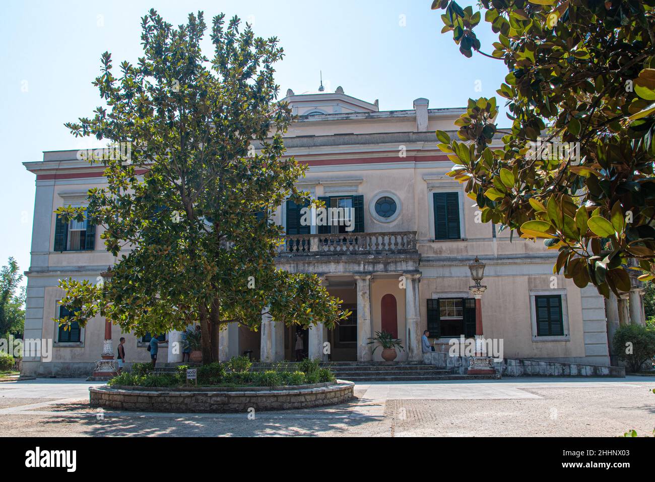 Villa mon repos, lieu de naissance du prince Philip Duc d'Édimbourg à Corfou Kerkyra, Grèce, Iles Ioniennes, Europe Banque D'Images