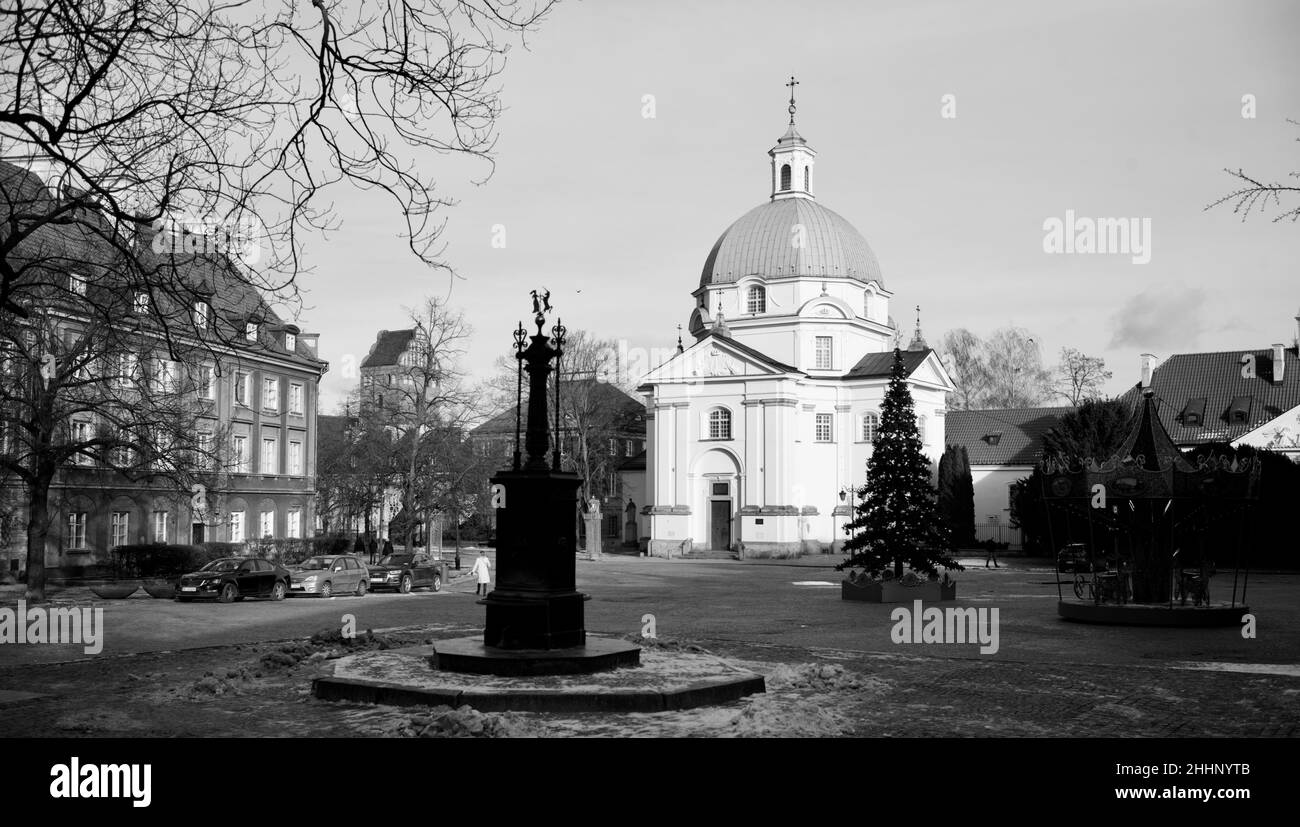 Nouveau marché de la ville, Varsovie, Pologne Banque D'Images