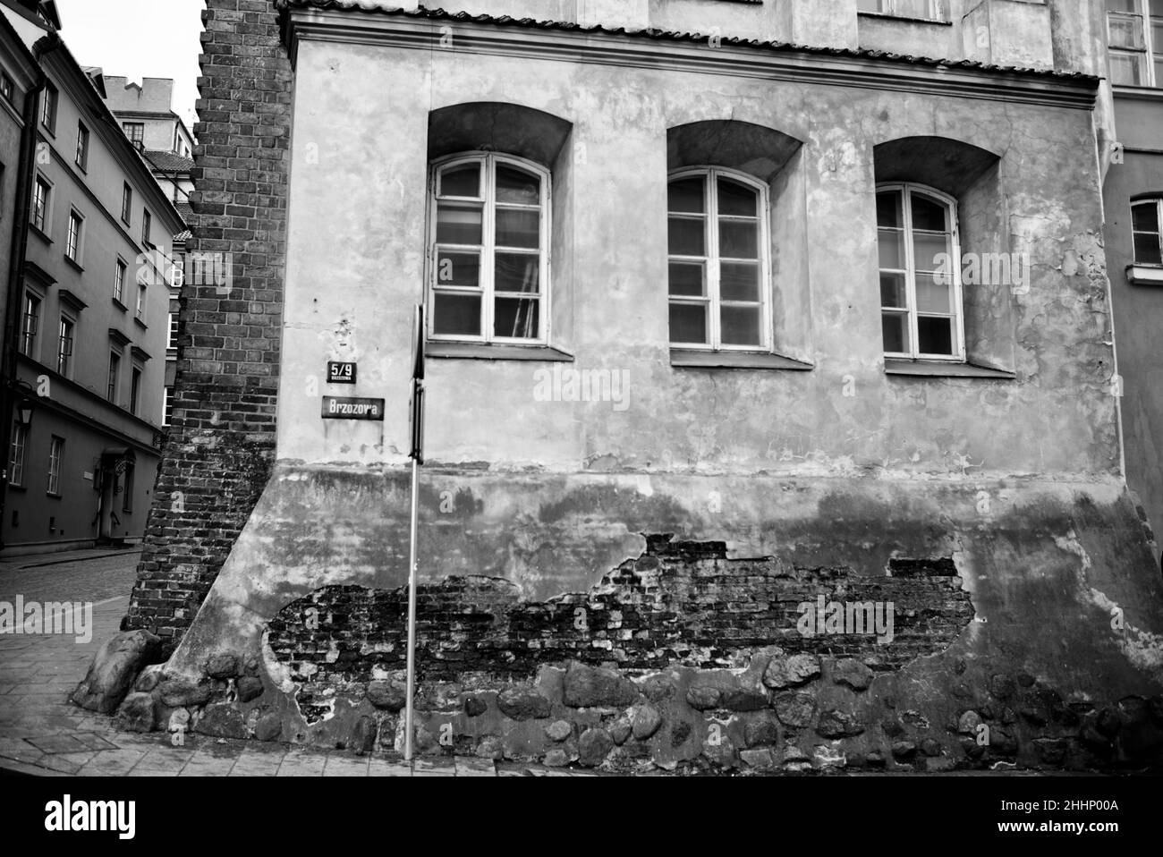 Rue Brzozowa, Varsovie Banque D'Images