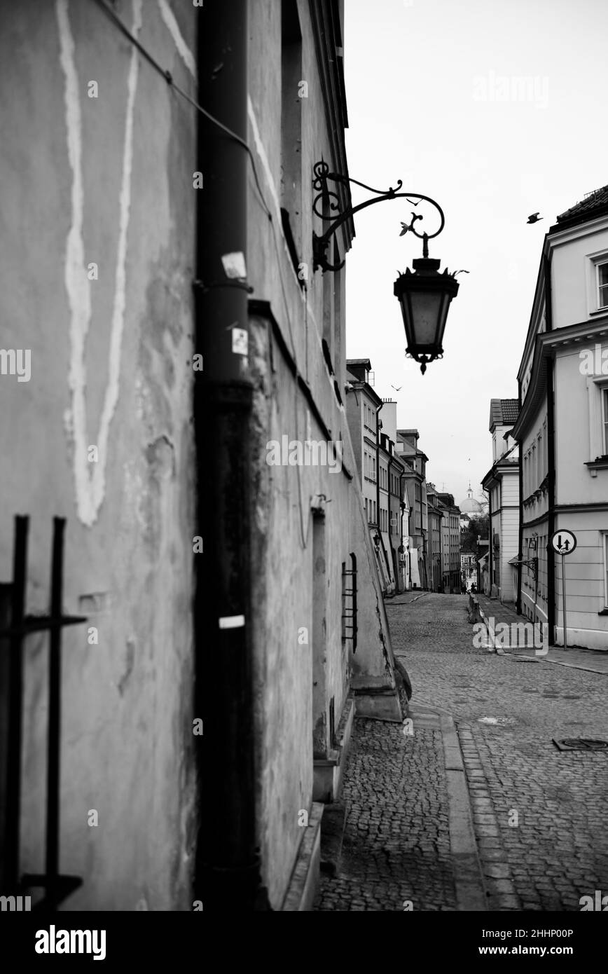 Rue Brzozowa, Varsovie Banque D'Images