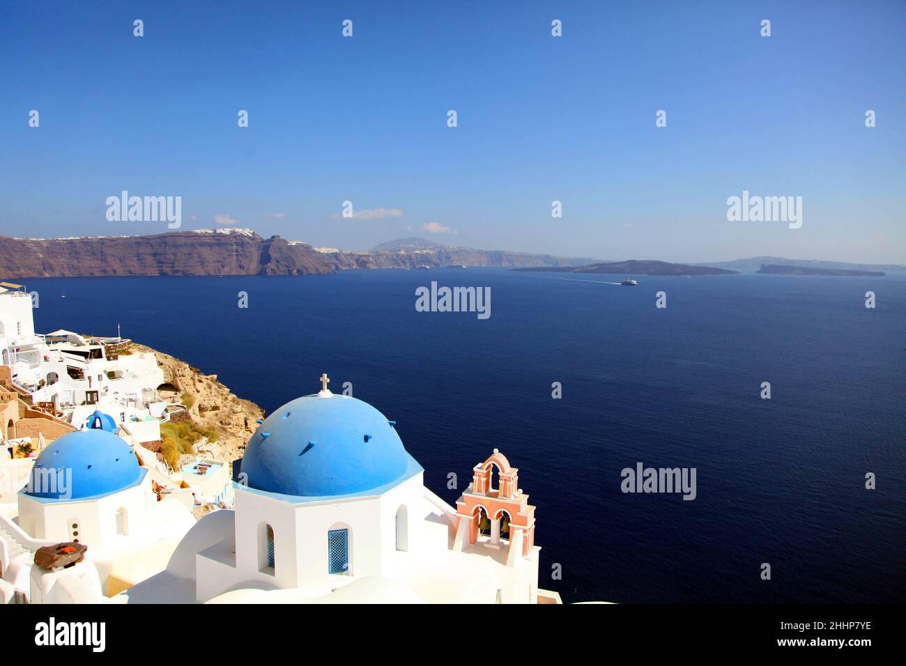 Oia, Santorini Grèce Banque D'Images