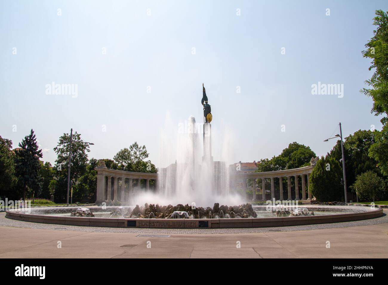 Vienne, Autriche, 23 juillet 2021.Le Mémorial de l'Armée Rouge est un monument aux soldats soviétiques morts pendant la libération de l'Autriche du fascisme Banque D'Images