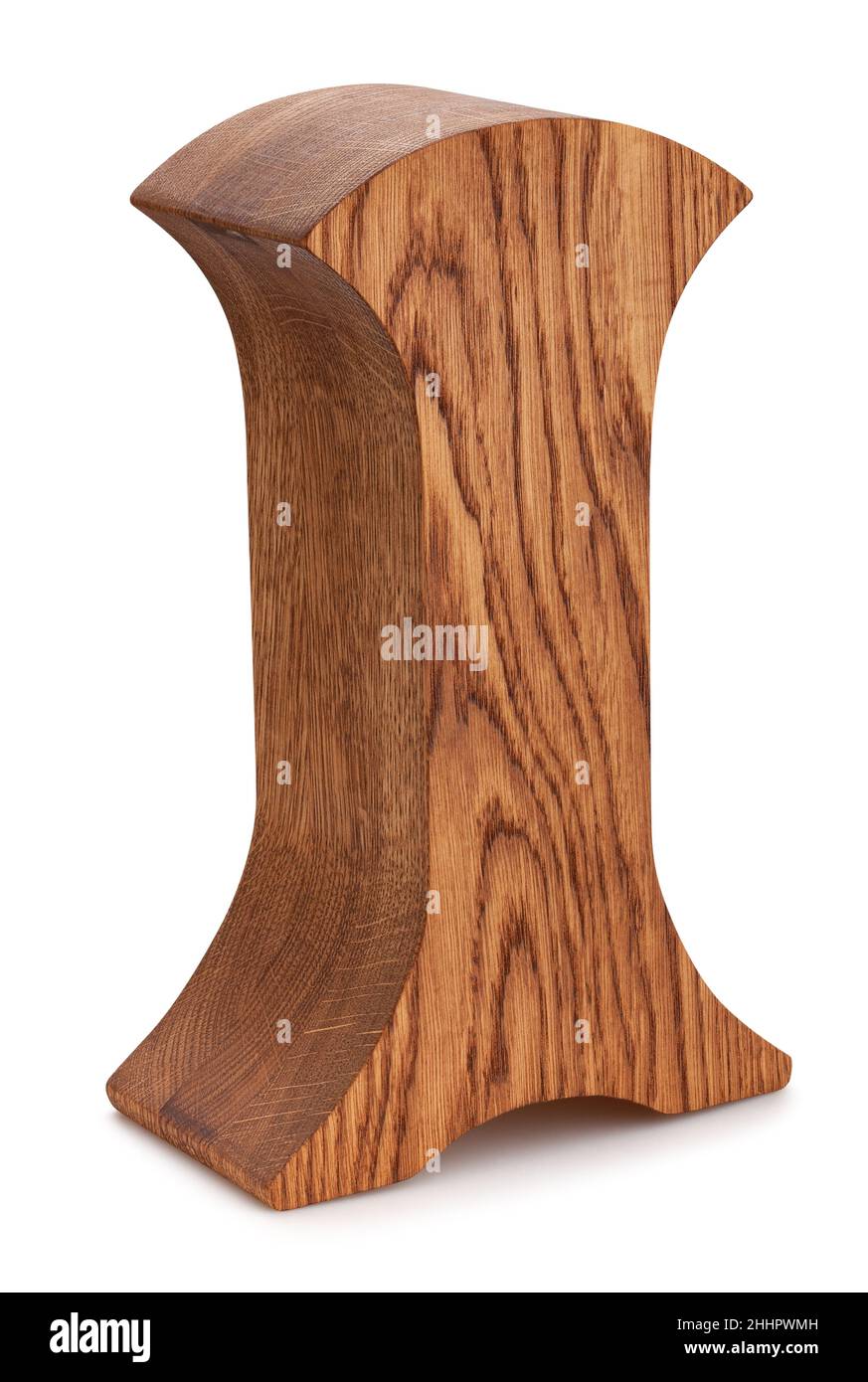 chemin du support de casque isolé sur blanc Banque D'Images