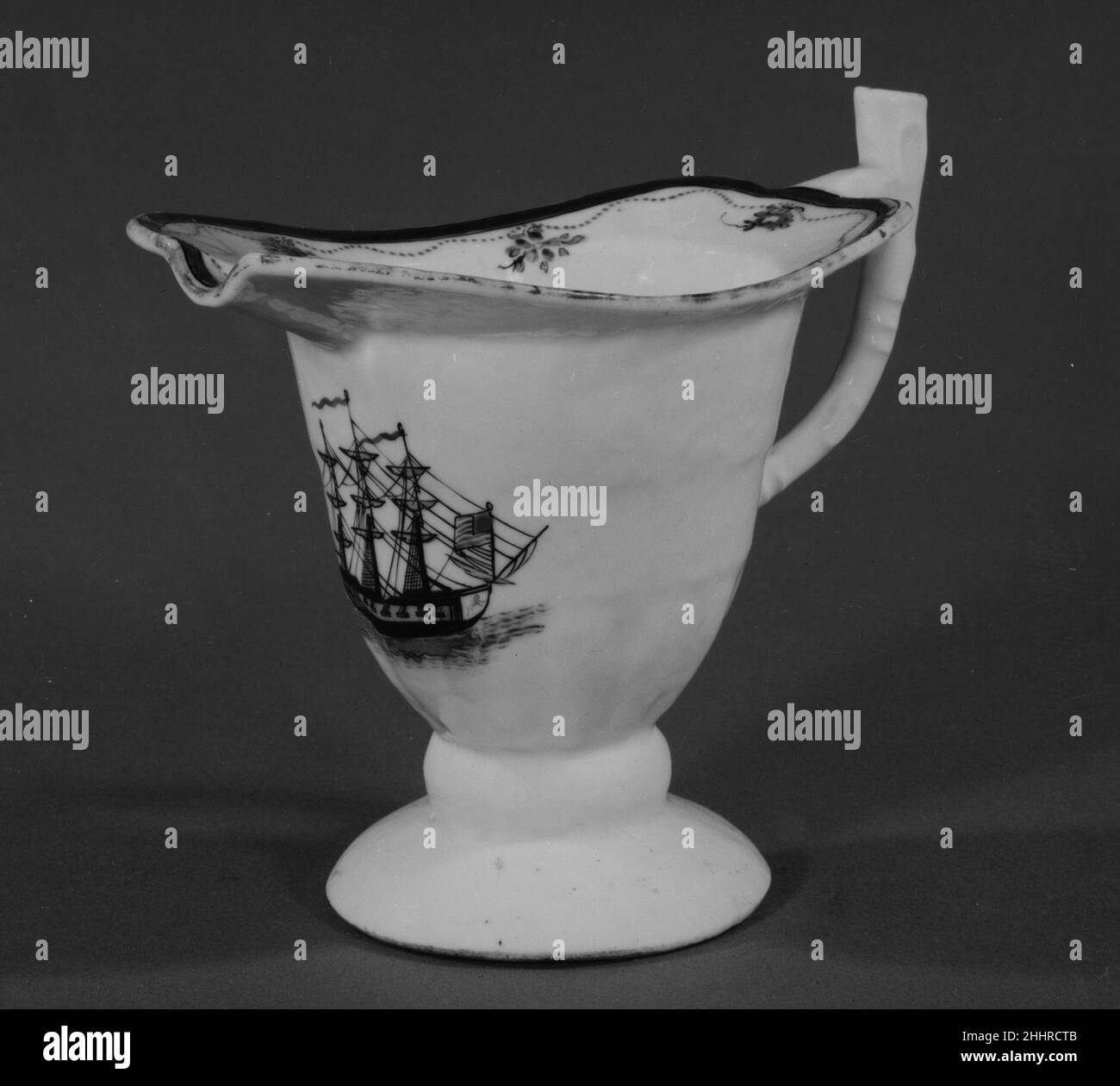 Pichet à la crème ca.1795 Chinois, pour le marché américain.Pichet à la crème 2712 Banque D'Images