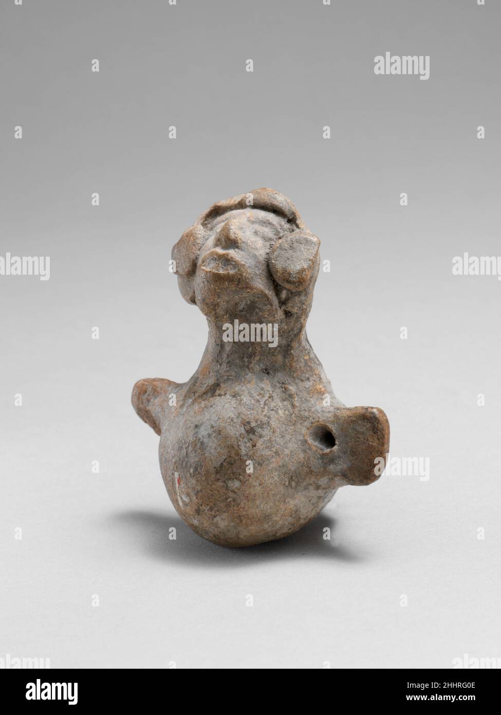 Poterie sifflet date mexicaine incertain.Poterie sifflante.Mexicain. Date incertaine.Argile.Oaxaca, Mexique.Aérophone-sifflet Flute-sifflet Banque D'Images