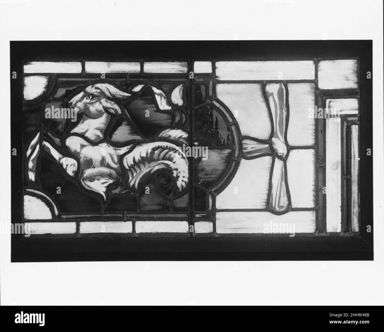 Panneau de vitraux ca.1900–1910 Otto Heinigke.Panneau en vitraux.Américain. CA.1900–1910.Vitrail.Fabriqué à New York, New York, États-Unis Banque D'Images