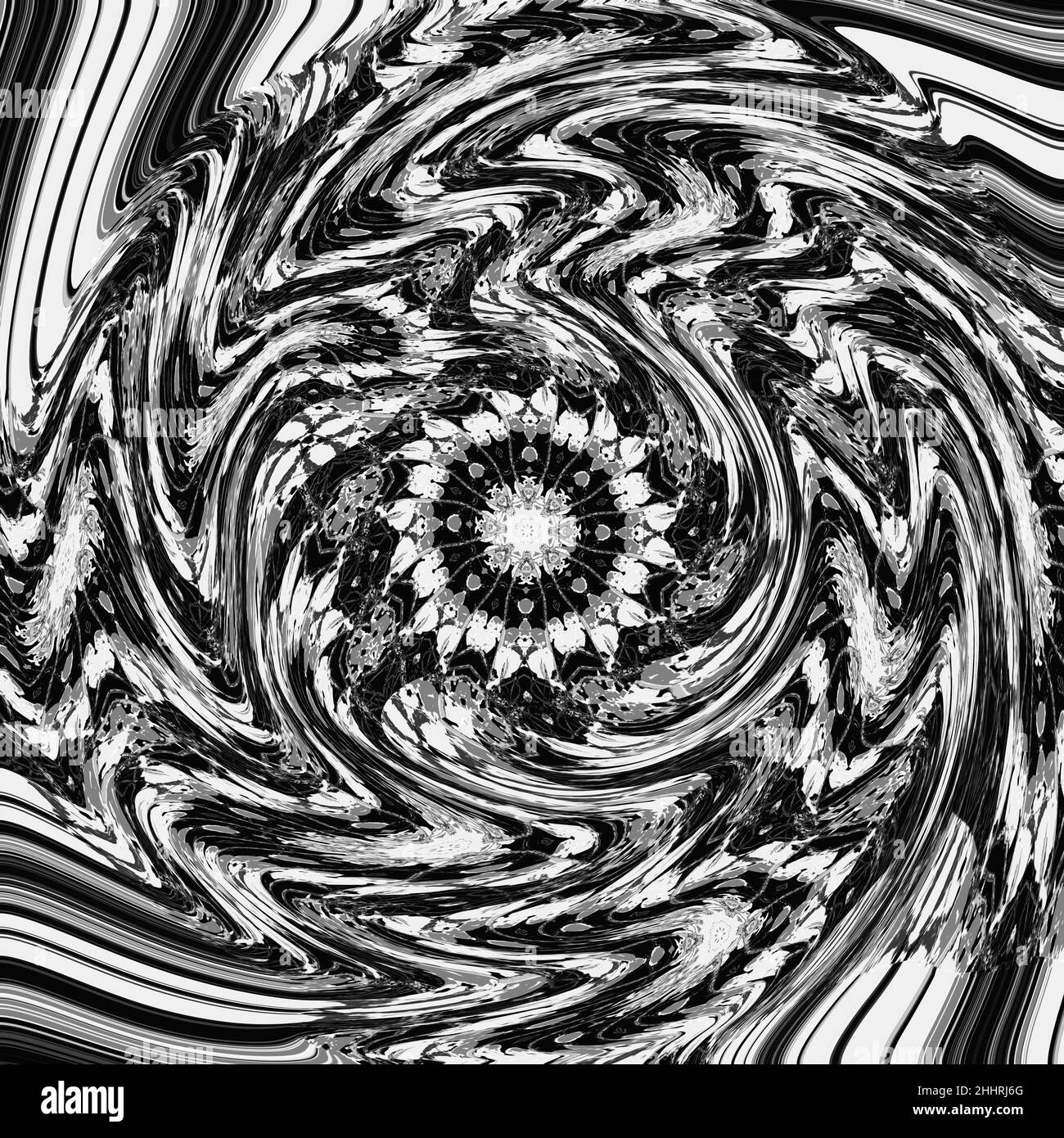 motif circulaire avec bords flous en rotation Banque D'Images