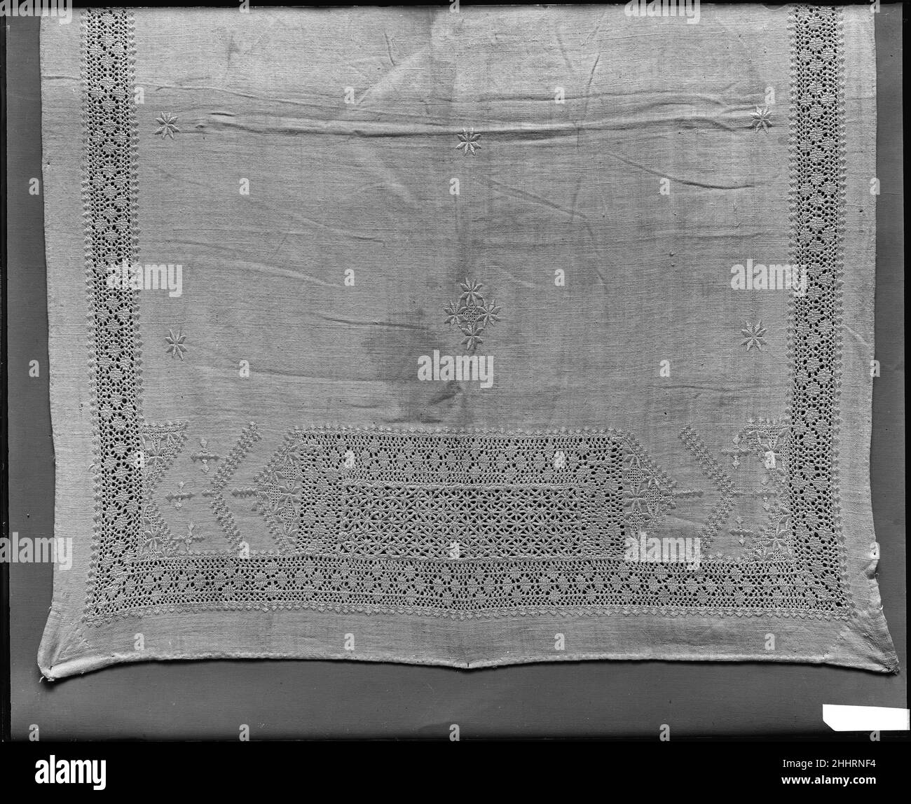 Voile 18th siècle.Voile.18th siècle.Lin.Attribué à l'Iran.Textiles Banque D'Images