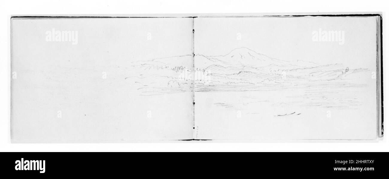 Collines et montagnes (de Sketchbook X) 1885 William Trost Richards American ce carnet contient cinquante et un dessins en graphite et en encre, principalement des sujets marins et de paysage du Nord-Ouest du Pacifique.L’ajout par Richards à la collection du Musée de ce livre et d’un autre (1992,2.1) de sujets marins et de paysage de la Nouvelle-Angleterre et de la Pennsylvanie complète virtuellement une représentation de l’éventail de la réalisation graphique de l’artiste.Les livres sont remarquables à la fois pour les compositions très finies et pour les pages de notes rapides probablement prises pendant les promenades à travers la campagne.Le Banque D'Images