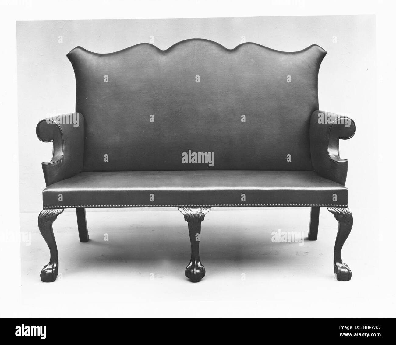 1757–60 Joseph Cox.Raccord.Américain.1757–60.Acajou, chêne rouge, cerisier, pin.Fabriqué à New York, New York, États-Unis Banque D'Images