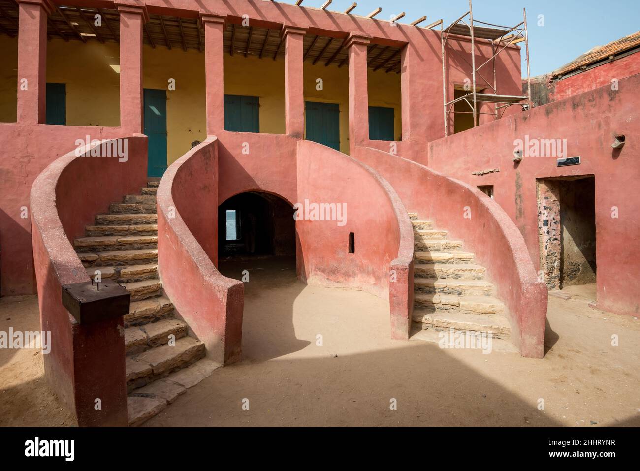 Résidence esclave sur l'île de Goree, Dakar Banque D'Images