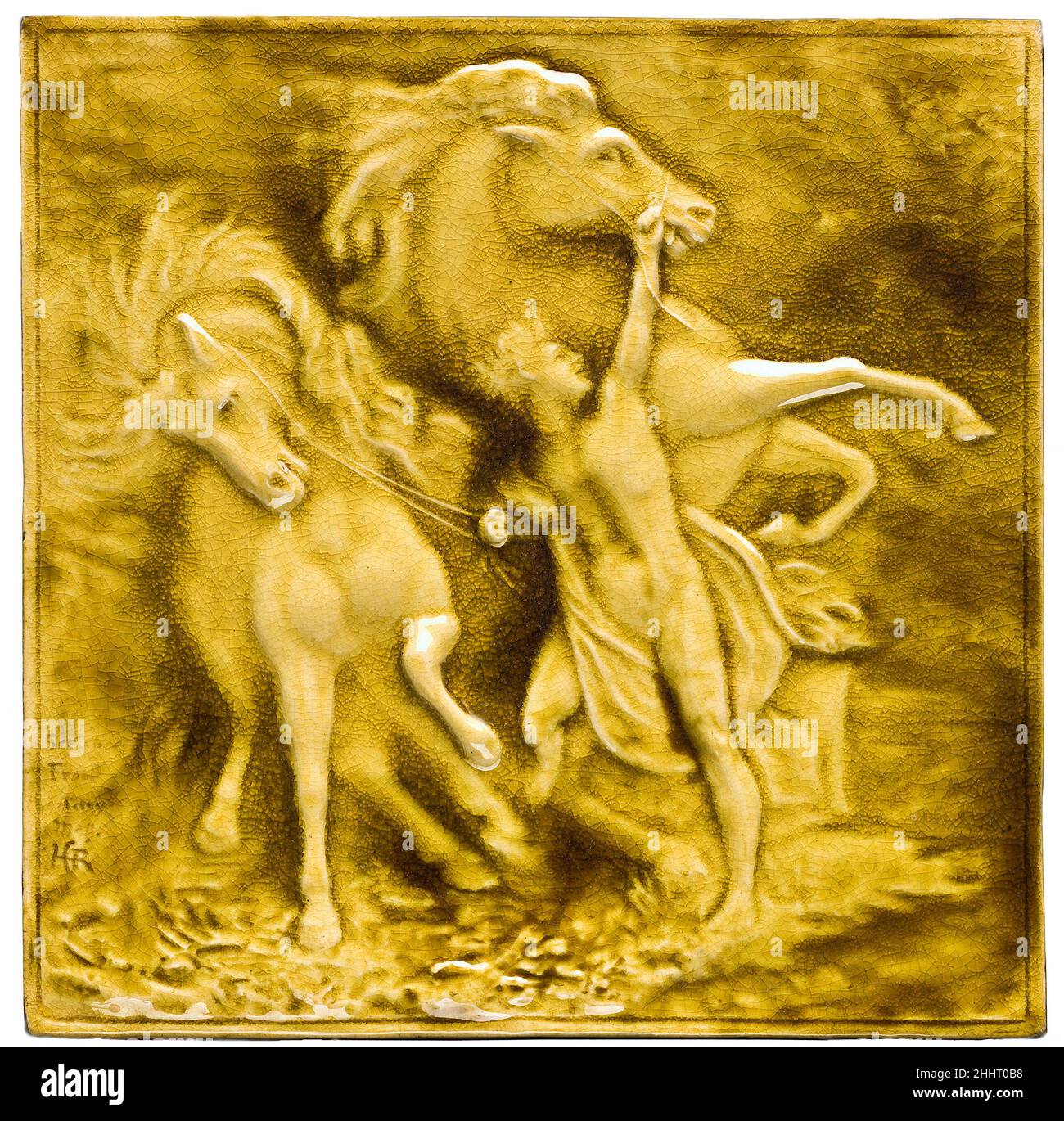 Mosaïque ca.1881–82 Chelsea Keramic Art Works.Mosaïque.Hugh C. Robertson (1844-1908).Américain. CA.1881–82.Faïence.Fabriqué à Chelsea, Massachusetts, États-Unis Banque D'Images