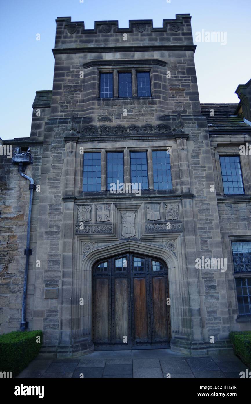 Château et cathédrale de Durham, Palace Green, comté de Durham, nord de l'Angleterre Banque D'Images