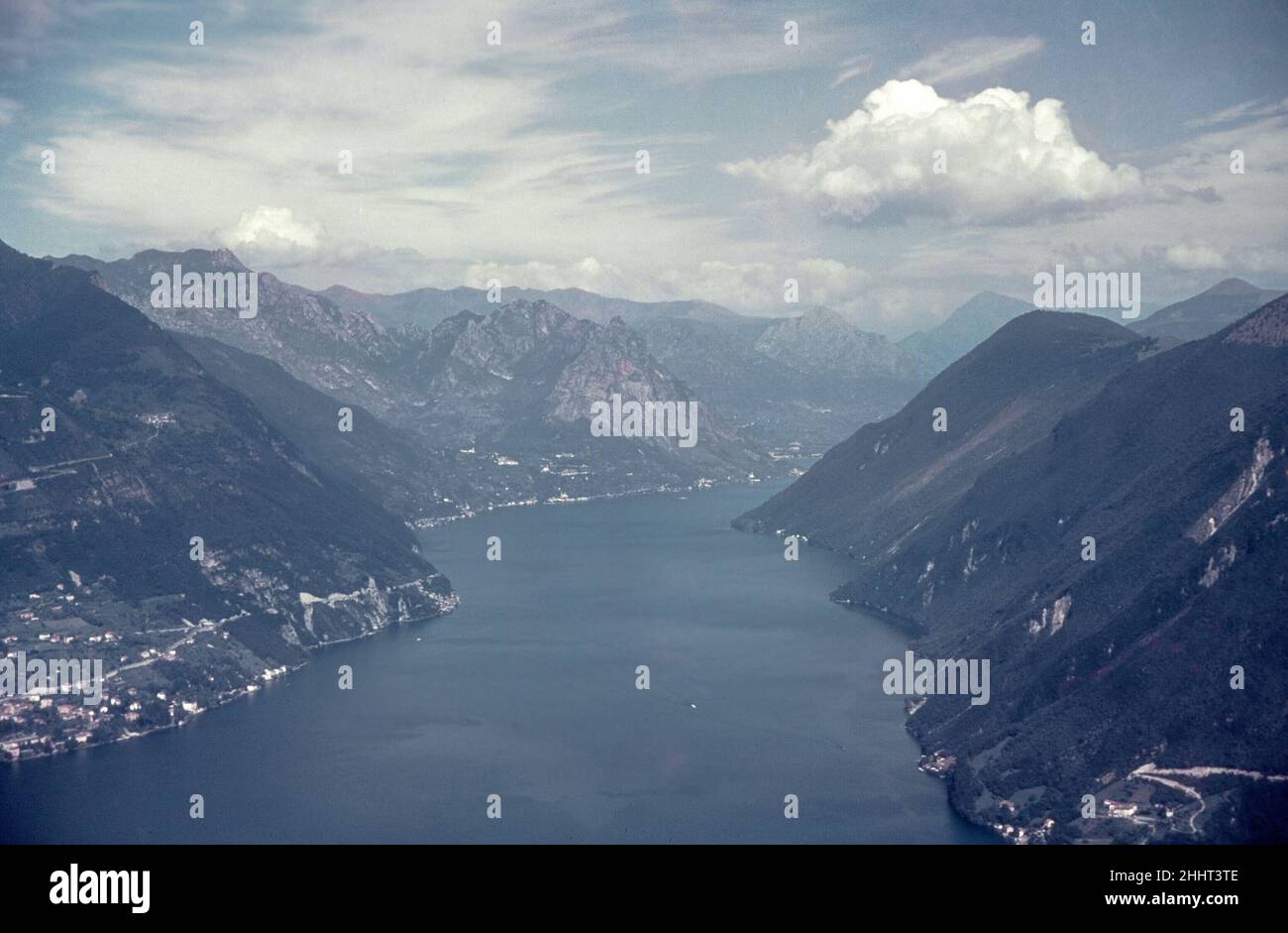 Lac de Lugano, Suisse juillet 1938 Banque D'Images